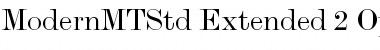 Download Monotype Modern Std Extended Font Title Preview
