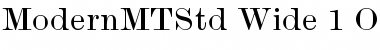 Download Monotype Modern Std Wide Font Title Preview