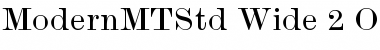 Download Monotype Modern Std Wide Font Title Preview