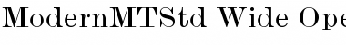 Download Monotype Modern Std Wide Font Title Preview