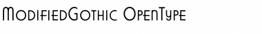 Download ModifiedGothic Regular Font Title Preview