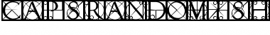 Download CapsRandomishBricks Regular Font Title Preview