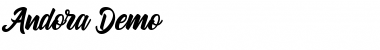 Download Andora Demo Regular Font Title Preview