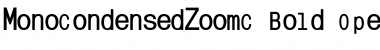 Download MonoCondensedZoomC Bold Font