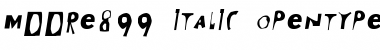 Download Moore899 Italic Font