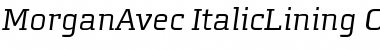 Download MorganAvec ItalicLining Font
