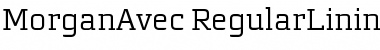 Download MorganAvec RegularLining Font