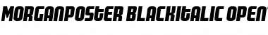 Download MorganPoster Black Italic Font