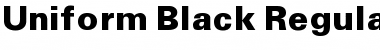 Download Uniform Black Regular Font Title Preview