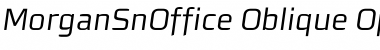 Download MorganSnOffice Oblique Font