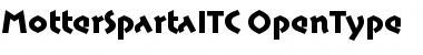 Download Motter Sparta ITC Regular Font