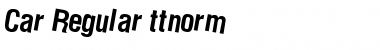 Download Car Regular Font Title Preview