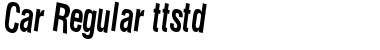 Download Car Regular Font Title Preview