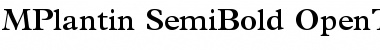 Download Plantin Semi Bold Font Title Preview