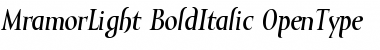 Download Mramor Light Light Bold Italic Font
