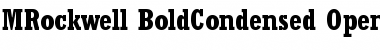 Download Rockwell Bold Condensed Font Title Preview