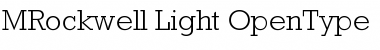 Download Rockwell Light Font Title Preview