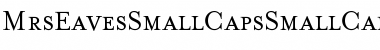 Download MrsEavesSmallCaps Regular Font Title Preview