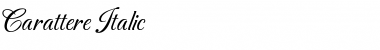 Download Carattere Italic Font Title Preview