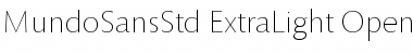 Download Mundo Sans Std Extra Light Font