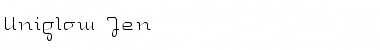 Download Uniglow Regular Font Title Preview