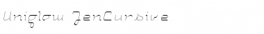 Download Uniglow Regular Font Title Preview
