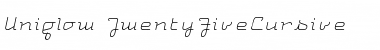 Download Uniglow Regular Font Title Preview