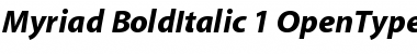 Download Myriad Bold Italic Font