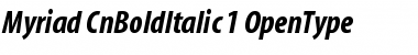 Download Myriad Bold Condensed Italic Font