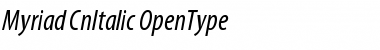 Download Myriad Cn Italic Font