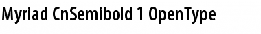 Download Myriad Semibold Condensed Font
