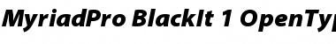 Download Myriad Pro Black Italic Font