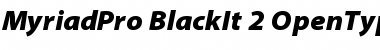 Download Myriad Pro Black Italic Font