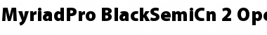 Download Myriad Pro Black SemiCondensed Font