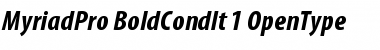 Download Myriad Pro Bold Condensed Italic Font