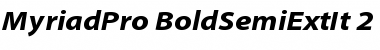 Download Myriad Pro Bold SemiExtended Italic Font