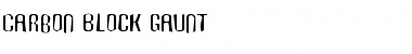 Download Carbon Block Gaunt Regular Font Title Preview