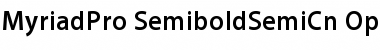 Download Myriad Pro Semibold SemiCondensed Font Title Preview