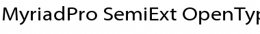 Download Myriad Pro SemiExtended Font Title Preview