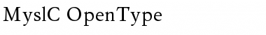 Download MyslC Regular Font