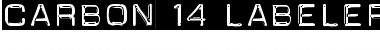Download Carbon-14 Labeler Regular Font Title Preview