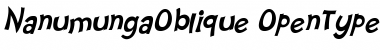 Download Nanumunga Oblique Oblique Font