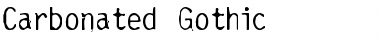 Download Carbonated Gothic Regular Font Title Preview