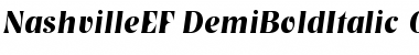 Download NashvilleEF DemiBoldItalic Font
