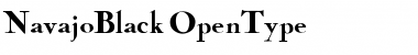 Download NavajoBlack Regular Font Title Preview