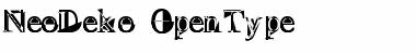 Download NeoDeko Regular Font Title Preview