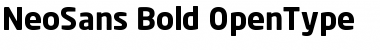 Download NeoSans Bold Font Title Preview