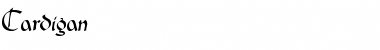 Download Cardigan Regular Font Title Preview