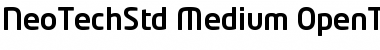 Download Neo Tech Std Medium Font Title Preview