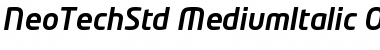 Download Neo Tech Std Medium Italic Font Title Preview